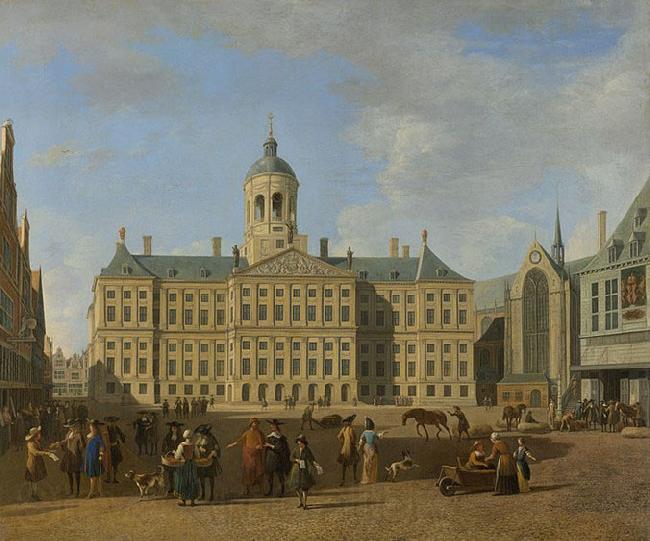 BERCKHEYDE, Gerrit Adriaensz. The town hall on the Dam, Amsterdam France oil painting art